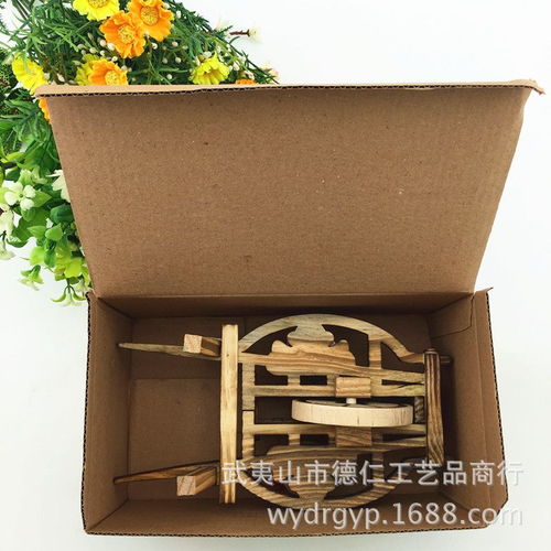 大號(hào)懷舊創(chuàng)意工藝收藏品 微型農(nóng)具模型 木制手推獨(dú)輪車木質(zhì)玩具